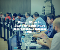 C. Mourão:  Gasto do Legislativo com  pessoal é inferior a 2016    