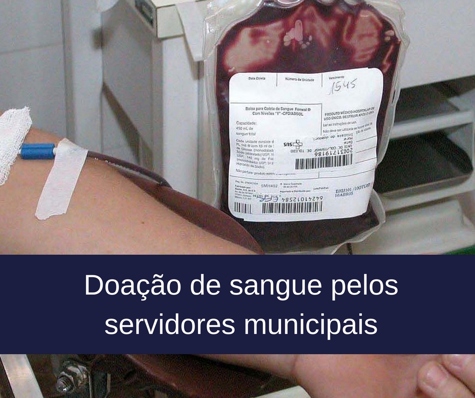 Doação de sangue pelos servidores municipais